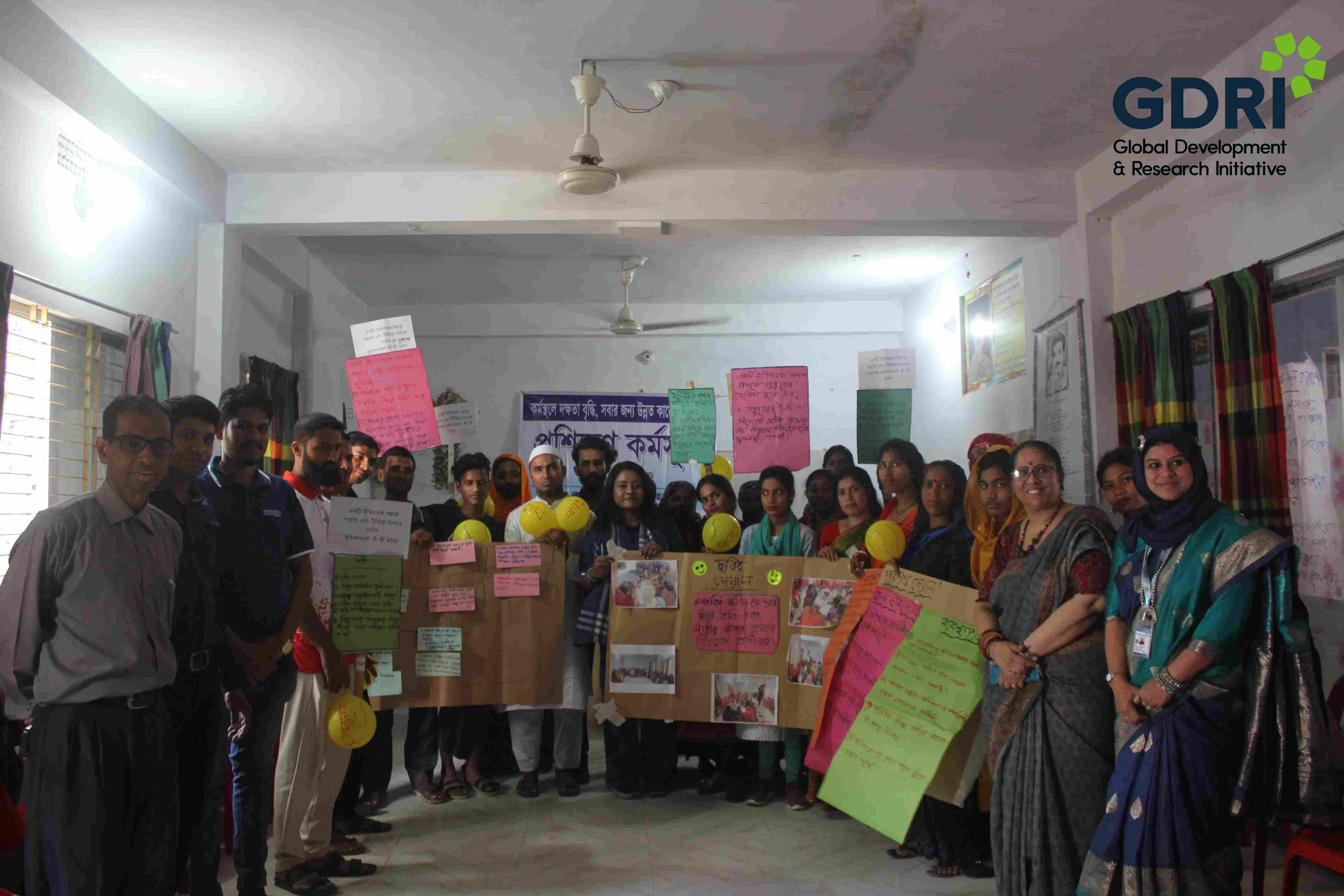 Piloting session during Training of Trainers for the “Gender Norms at Work” project in Bangladesh