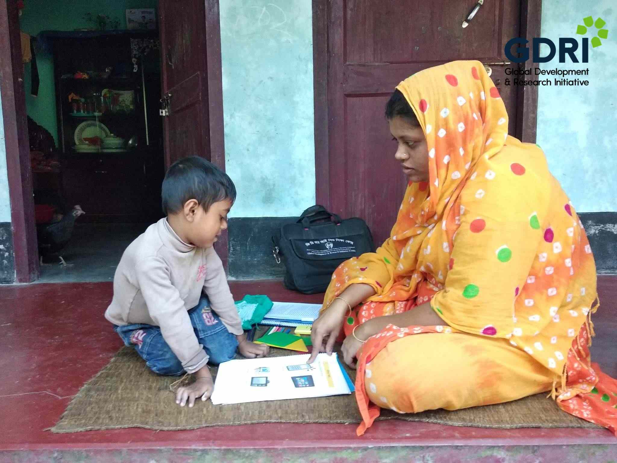 Home-based teaching support under the project’s treatment group
