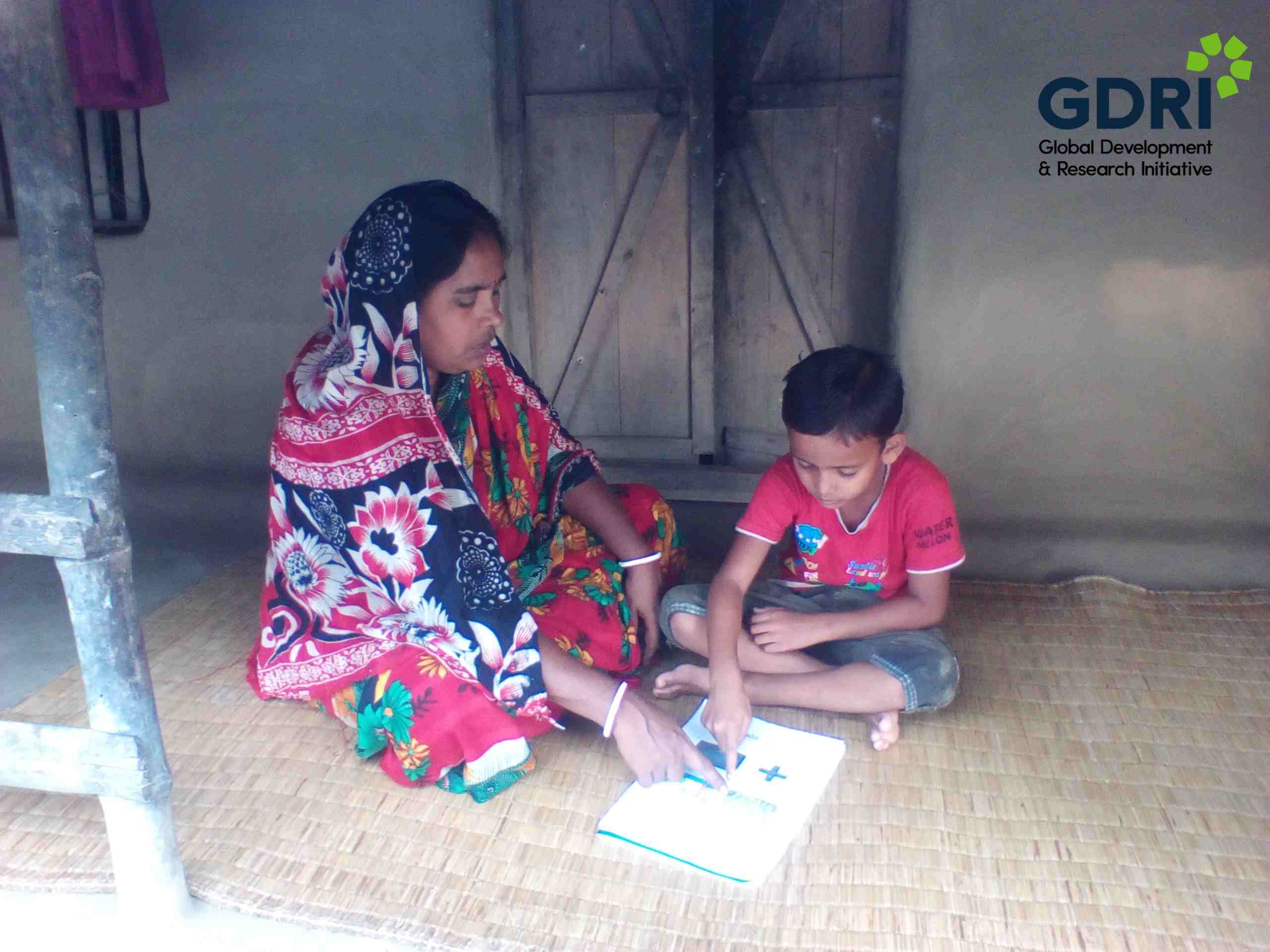 Home-based teaching support under the project’s treatment group